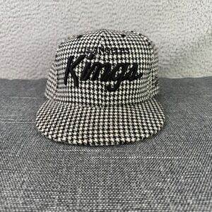LA Kings Fitted Hat Size 7 5/8 Black White Houndstooth New Era 59FIFTY‎ NHL Cap